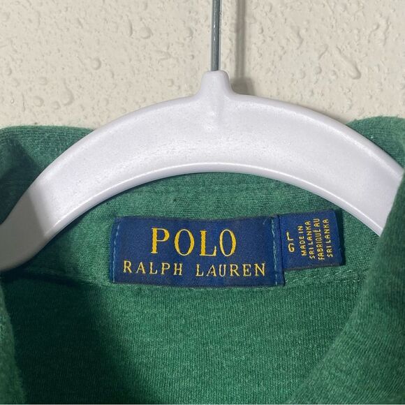 Polo Ralph Lauren Classic Polo Shirt Green Short Sleeve Men's Size Large - Picture 8 of 12